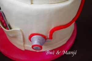 stétoscope cake design