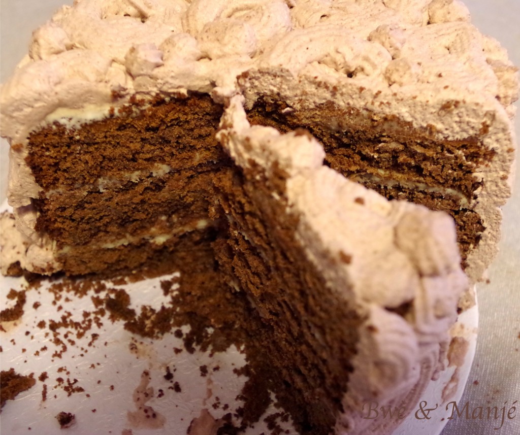 Layer cake triple chocolat