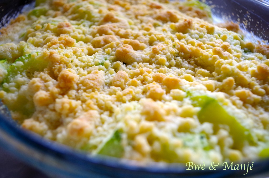 Crumble de courgettes