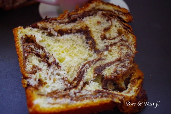 Brioche marbrée au chocolat