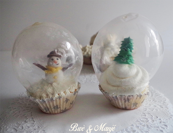 boule de neige cupcake
