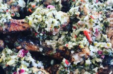 Poulet grille sauce chien