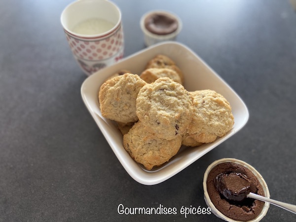 cookies et fondant au chocolat réalisés en atelier